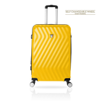 Tucci Italy Mutevole (20", 28", 30", 32") 4 Piece Set Spinner Travel Suitcase - Mustard Yellow, 32" image