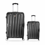 Tucci Italian 2pcs Hard side Luggage Set 30" checked + 20"Carry on image 1