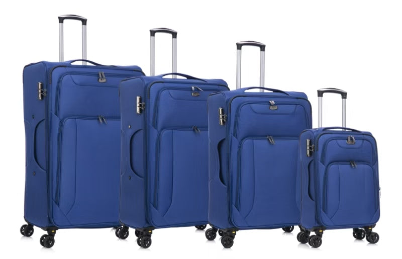 American Traveller 4 Piece Soft side Luggage Set Blue image 0