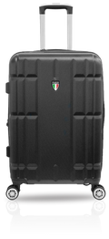 Tucci Italy Spostarsi ABS (20", 24", 28") 3 PC Luggage Suitcase Set - Black, 20" image