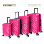 TUCCI Italy SPECIALI 4 Piece (20", 28", 30", 32") Detachable Spinner Wheel Suitcase Set Fuchsia image 0