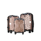 Travel Life 3Pcs Hardtop Luggage Set - Rose Gold image