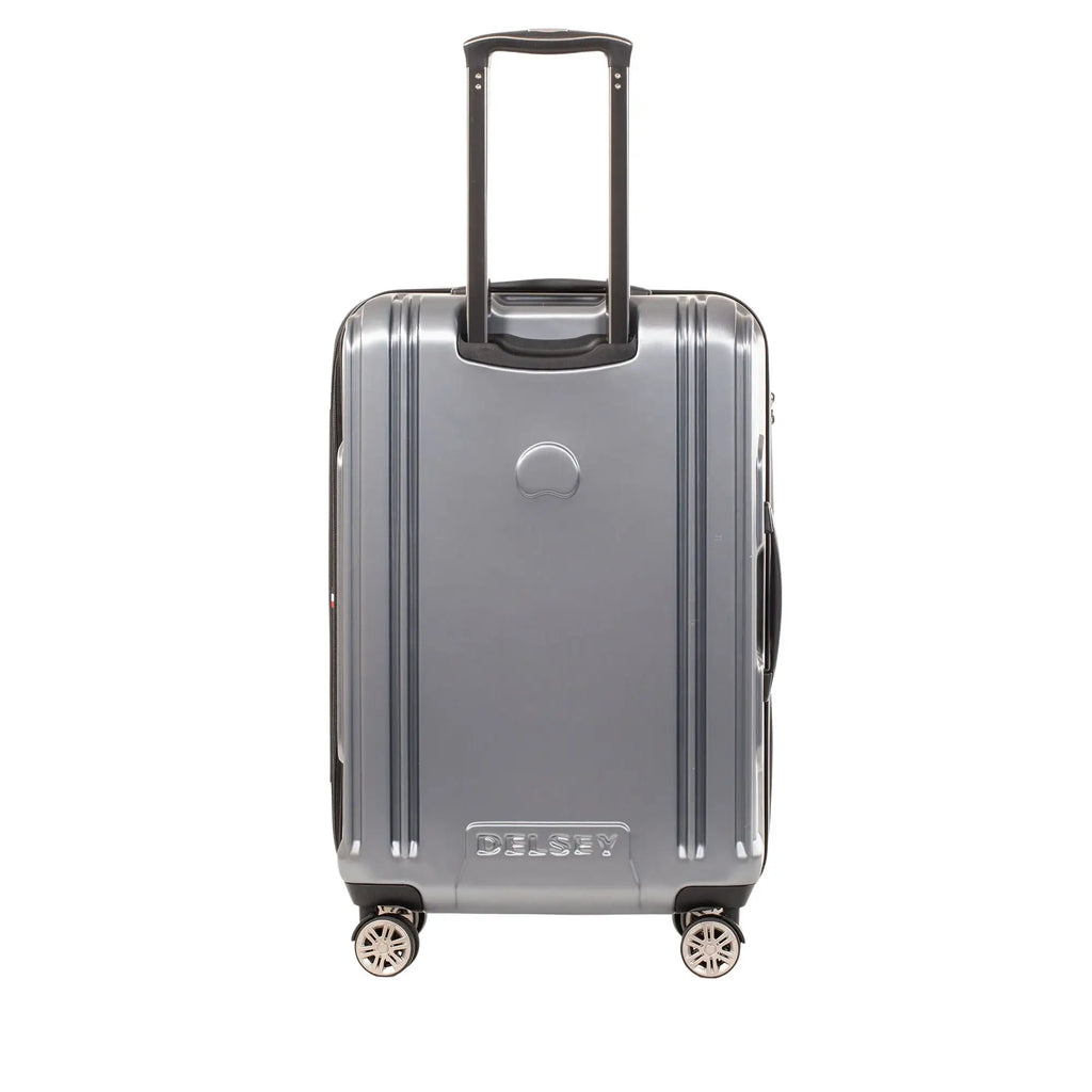 Delsey Chrometec Hardside Spinner Carry on Luggage Grey image 1
