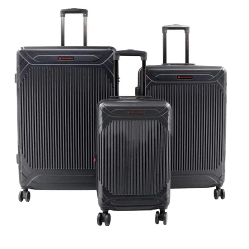 Air Canada Milan 3 Piece Hardside Expandable Luggage Set - Black, 3 Piece Set image