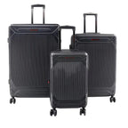 Air Canada Milan 3 Piece Hardside Expandable Luggage Set - Black, 3 Piece Set image
