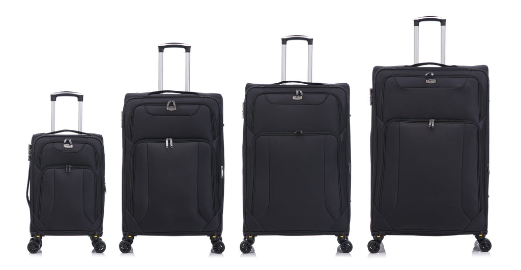 American Traveller 4 Piece Soft side Luggage Set BLK image 2