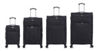 American Traveller 4 Piece Soft side Luggage Set BLK image 2