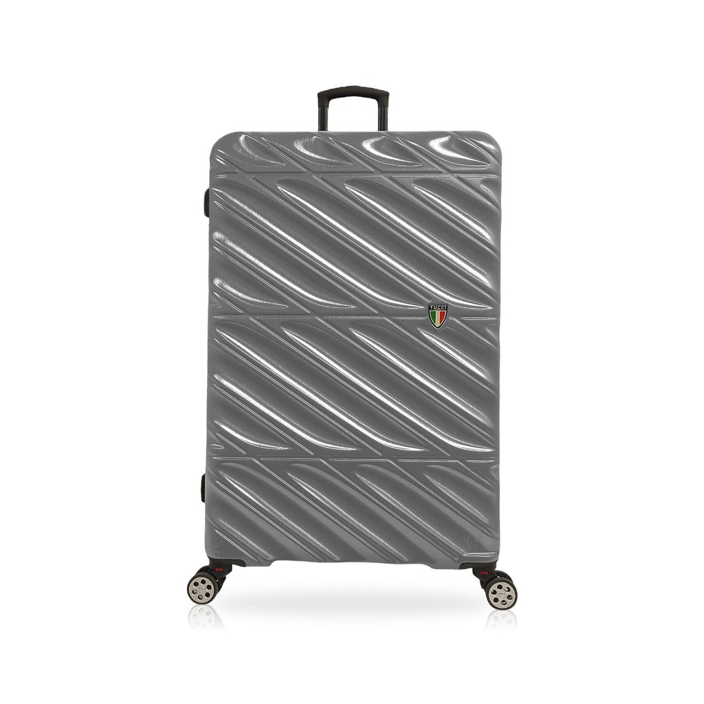 TUCCI Italy SPECIALI 4 Piece (20", 28", 30", 32") Detachable Spinner Wheel Suitcase Set GREY image 1