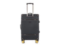 TUCCI Italy Legato Vinchic Vintage Luggage Suitcase Set - Black/Brown, 20" image