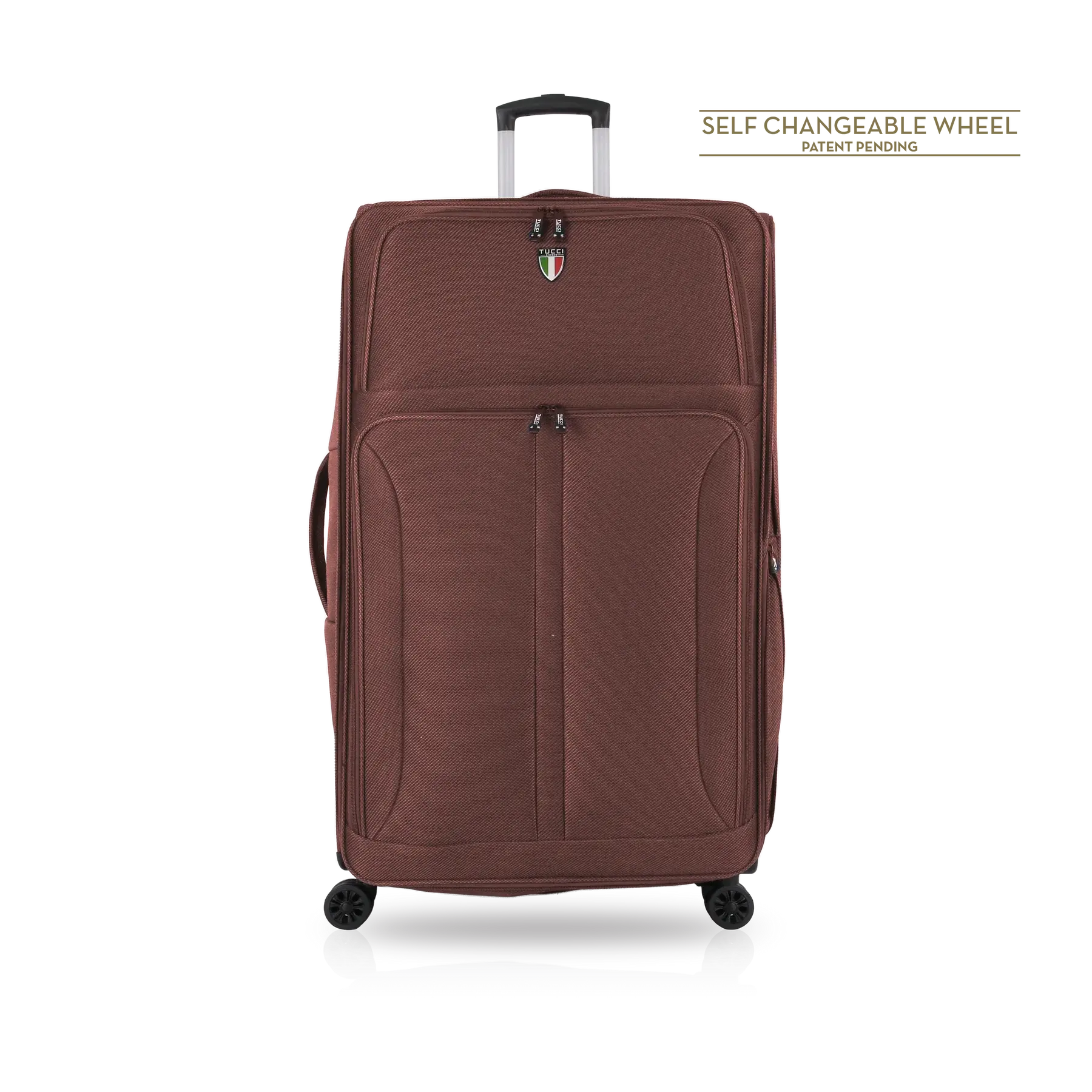 Tucci Softside Luggage - Brown, 32" image