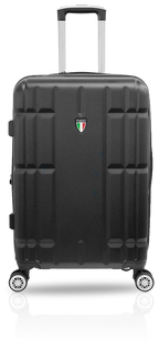 Tucci Italy Spostarsi ABS (20", 24", 28") 3 PC Luggage Suitcase Set - Black, 24" image