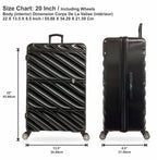 TUCCI Italy SPECIALI 4 Piece (20", 28", 30", 32") Detachable Spinner Wheel Suitcase Set BLACK image 9