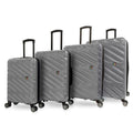 TUCCI Italy SPECIALI 4 Piece (20", 28", 30", 32") Detachable Spinner Wheel Suitcase Set GREY image 0