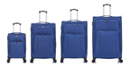 American Traveller 4 Piece Soft side Luggage Set Blue image 1