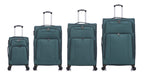 American Traveller 4 Piece Soft side Luggage Set Teal image 10