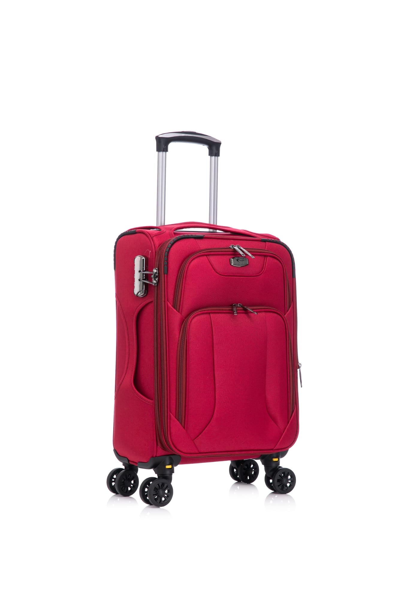 American Traveller 4 Piece Soft side Luggage Set Red image 4