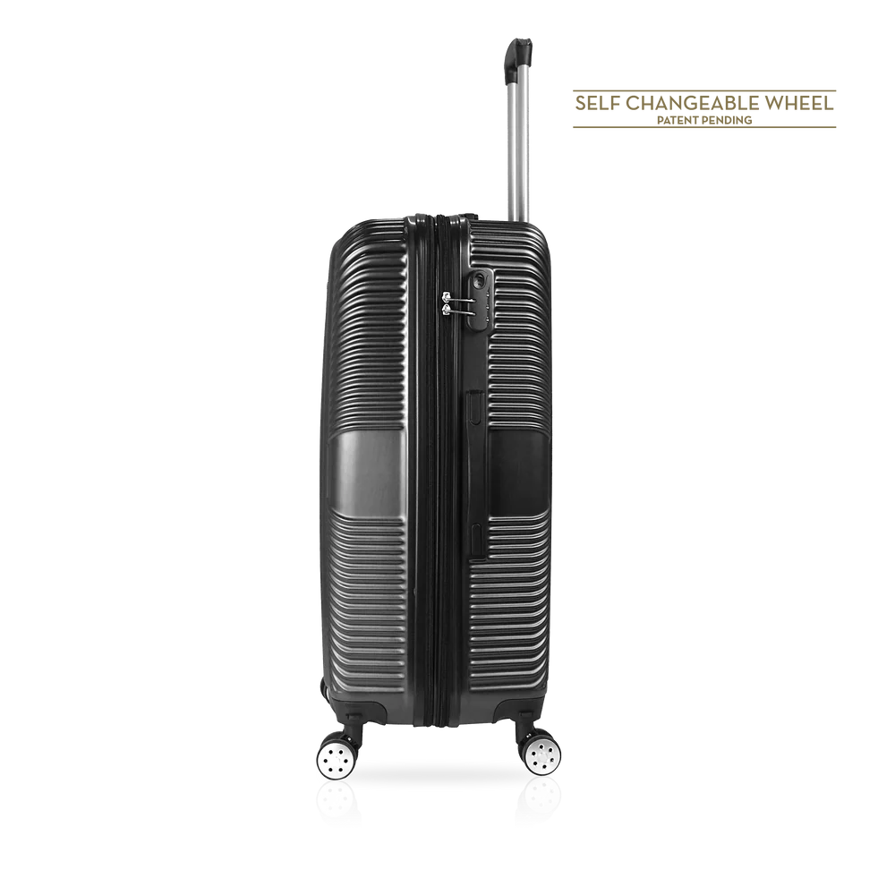 TUCCI Italy 3pcs Hard Shell Suitcase Set BLK image 7