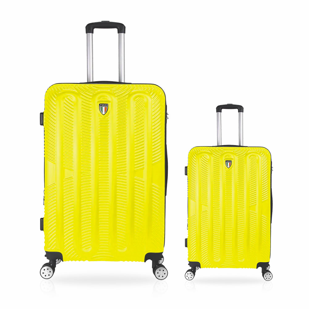 Tucci Italian 2pcs Hard side Luggage Set checked 28" + hand luggage 20" image 2