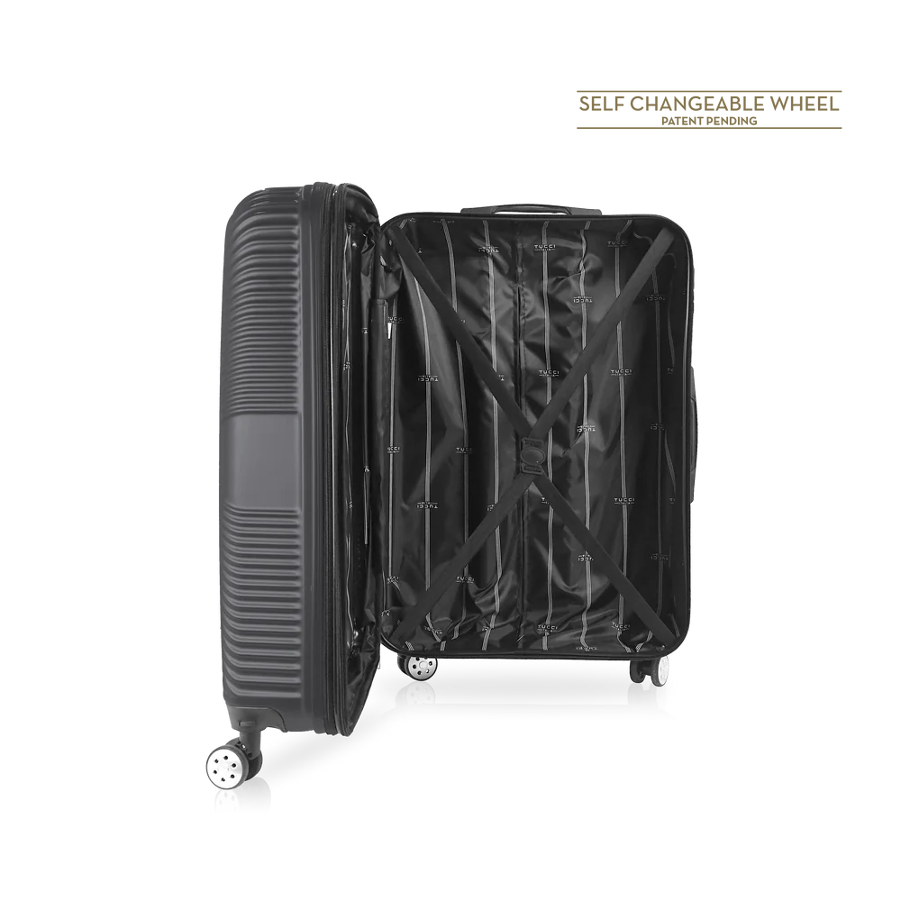 Tucci Hardtop Checked Luggage 28" Inch Large image 4