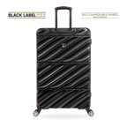 TUCCI Italy SPECIALI 4 Piece (20", 28", 30", 32") Detachable Spinner Wheel Suitcase Set BLACK image 2