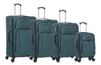 American Traveller 4 Piece Soft side Luggage Set Teal image 1