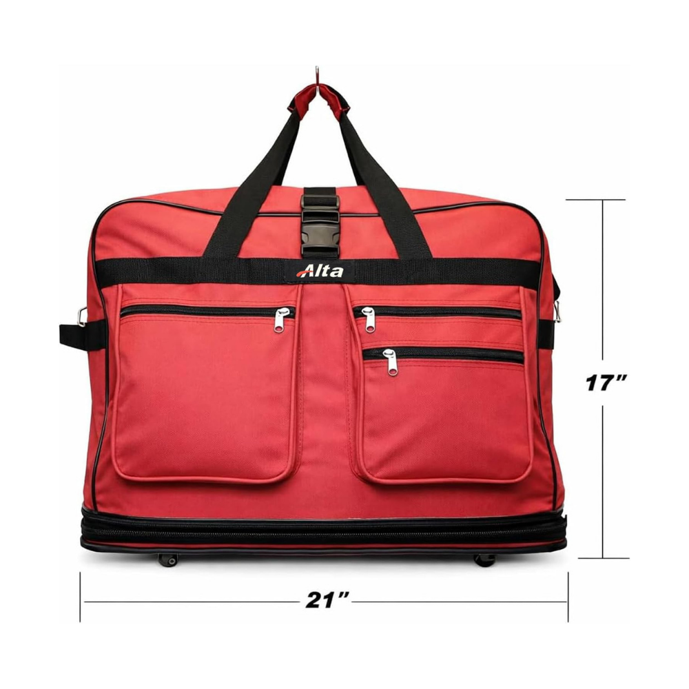 Rolling Duffle Bag with Wheels, 36-Inch, Expandable Spinner Suitcase, Heavy Duty Travel Bag