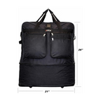 Rolling Duffle Bag with Wheels, 36-Inch, Expandable Spinner Suitcase, Heavy Duty Travel Bag