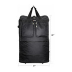 Rolling Duffle Bag with Wheels, 36-Inch, Expandable Spinner Suitcase, Heavy Duty Travel Bag