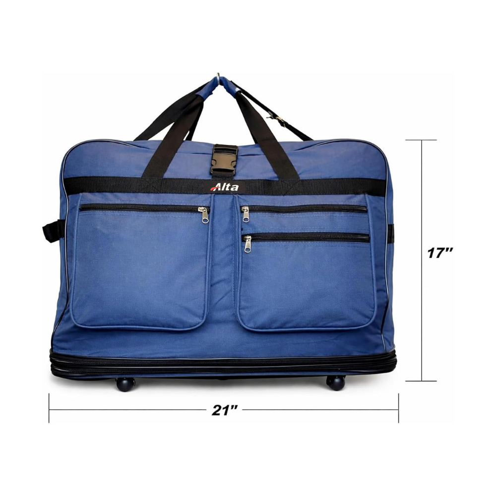 Rolling Duffle Bag with Wheels, 36-Inch, Expandable Spinner Suitcase, Heavy Duty Travel Bag