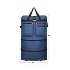 Rolling Duffle Bag with Wheels, 36-Inch, Expandable Spinner Suitcase, Heavy Duty Travel Bag