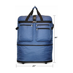 Rolling Duffle Bag with Wheels, 36-Inch, Expandable Spinner Suitcase, Heavy Duty Travel Bag