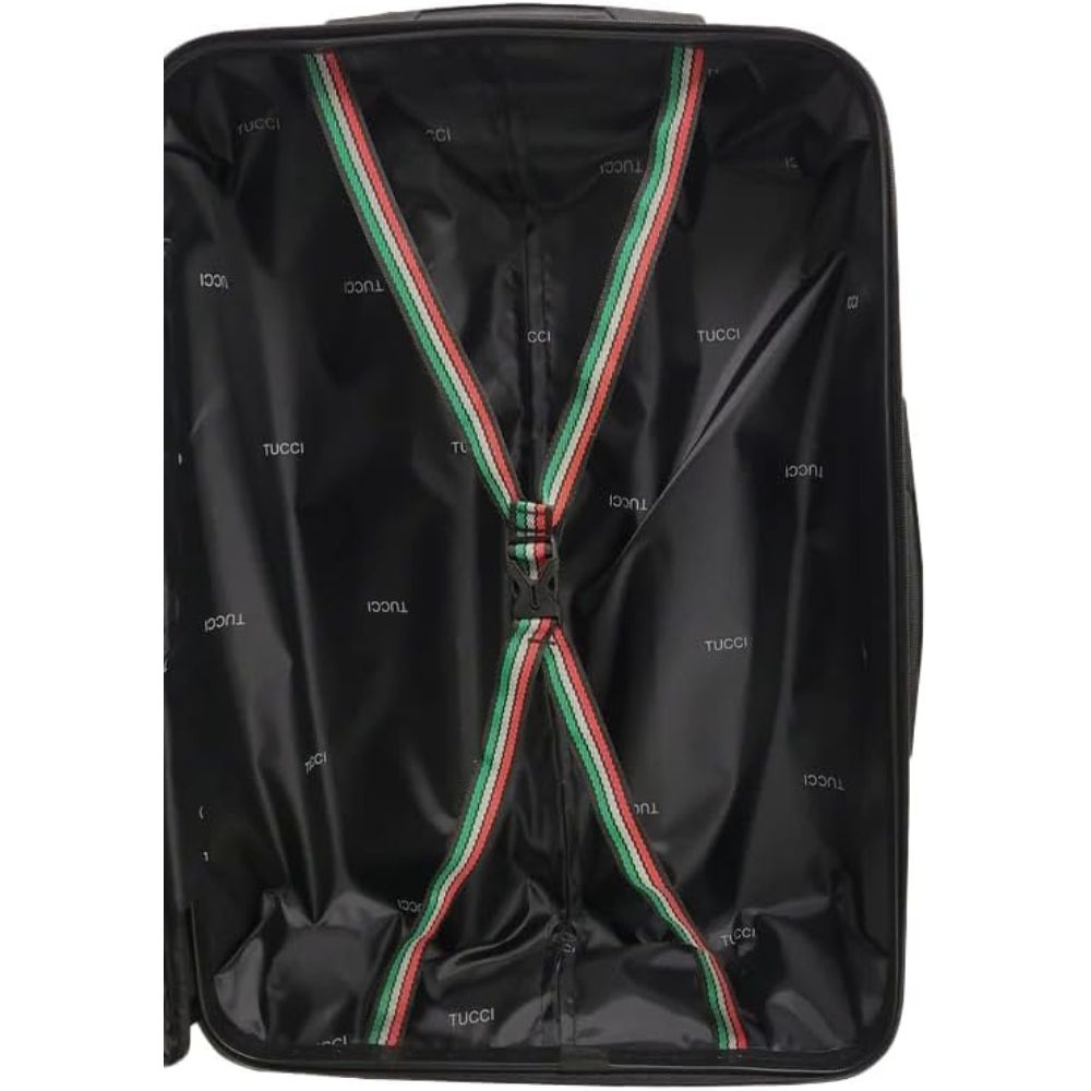 TUCCI Italian Special Detachable Spinner Wheel Suitcase black