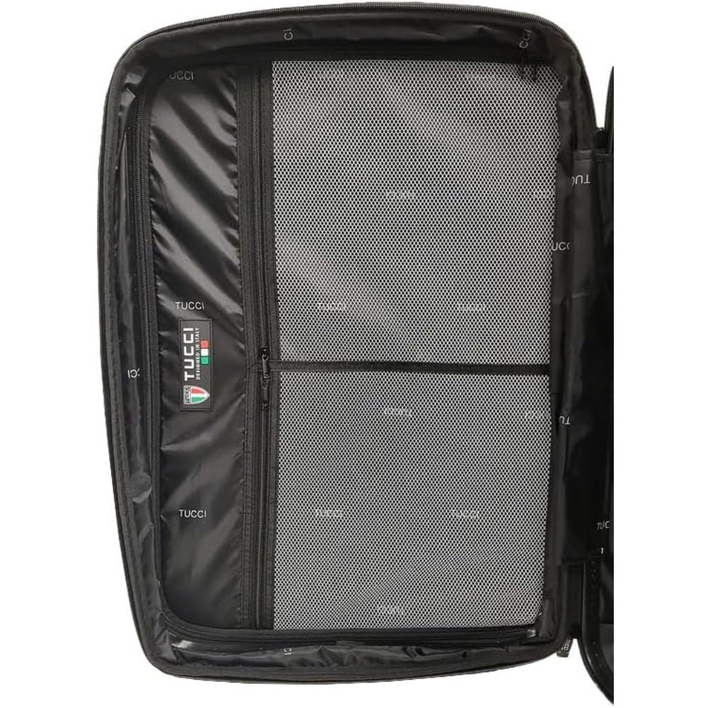 TUCCI Italian Special Detachable Spinner Wheel Suitcase black