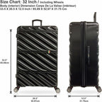 TUCCI Italian Special Detachable Spinner Wheel Suitcase black