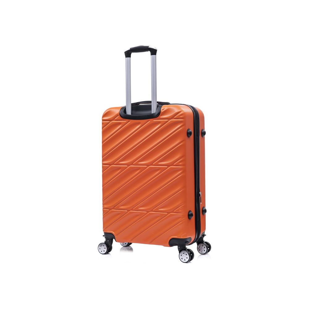 TUCCI Italian Special Detachable Spinner Wheel Suitcase Orange