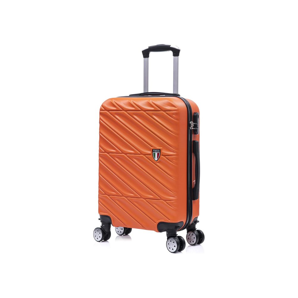 TUCCI Italian Special Detachable Spinner Wheel Suitcase Orange