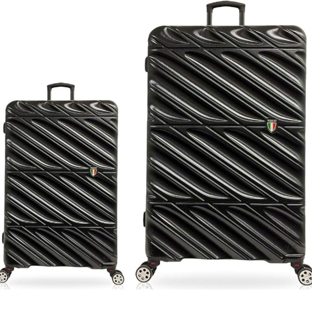 TUCCI Italian Special Detachable Spinner Wheel Suitcase black