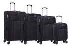 American Traveller 4 Piece Soft side Luggage Set BLK image 1