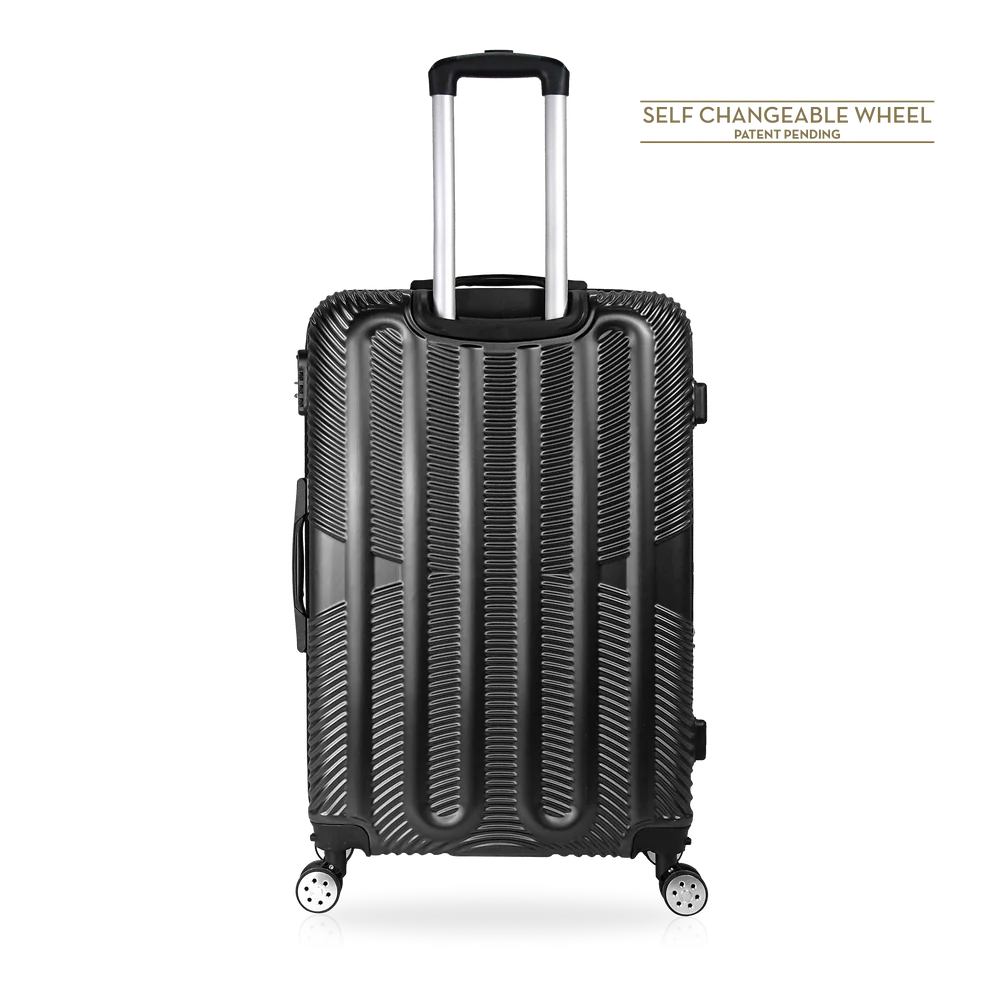 TUCCI Italy 3pcs Hard Shell Suitcase Set BLK image 3