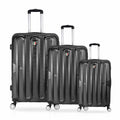 TUCCI Italy 3pcs Hard Shell Suitcase Set BLK image 0