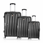 TUCCI Italy 3pcs Hard Shell Suitcase Set BLK image 0