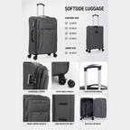 American Traveller Soft Side Luggage Set of 3