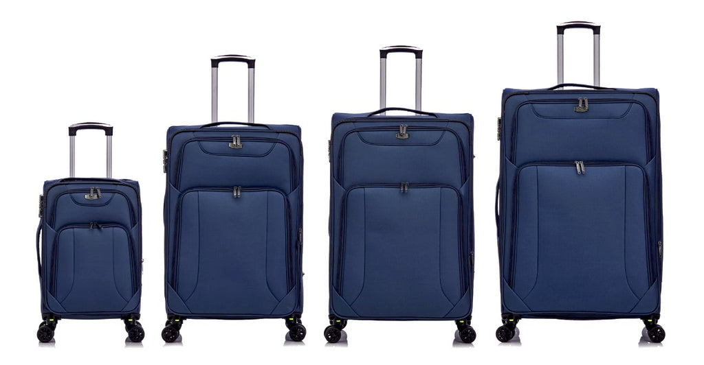 American Traveller 4 Piece Soft side Luggage Set Navy image 0