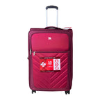Swiss travel 3 Piece Soft side Luggage Set RED image 1