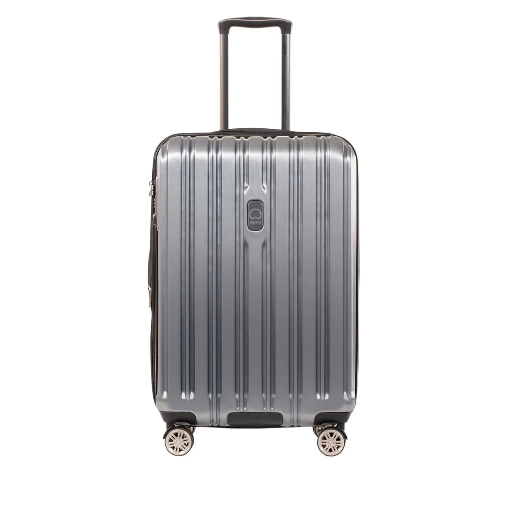 Delsey Chrometec Hardside Spinner Carry on Luggage Grey image 2