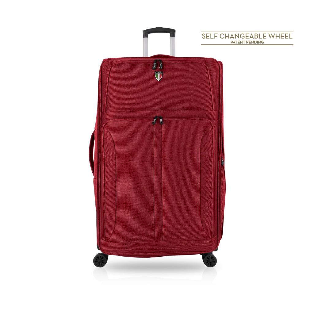 Tucci Softside Luggage - Burgundy, 26" image