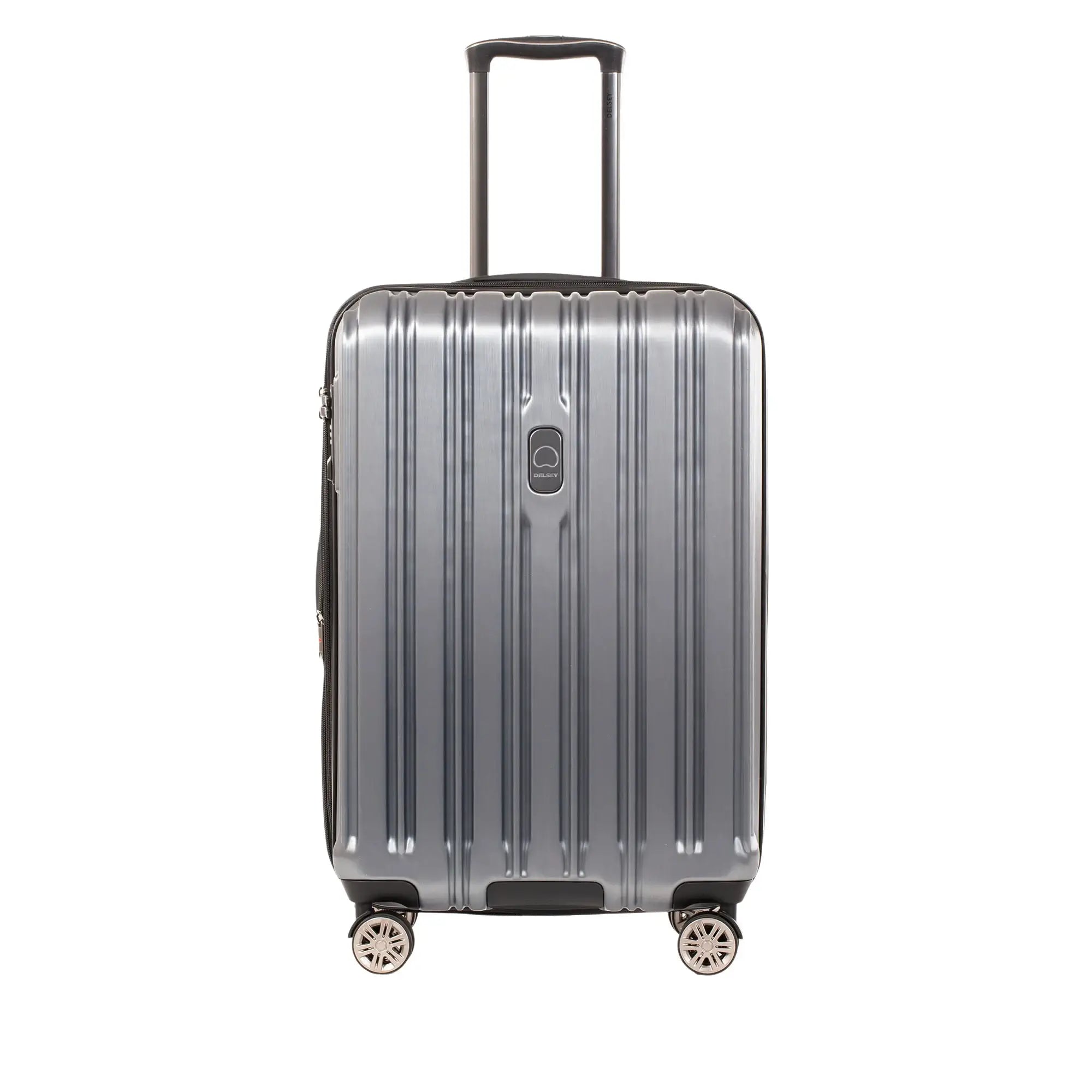 Delsey Chrometec Hardside Spinner Carry on Luggage Grey image 0