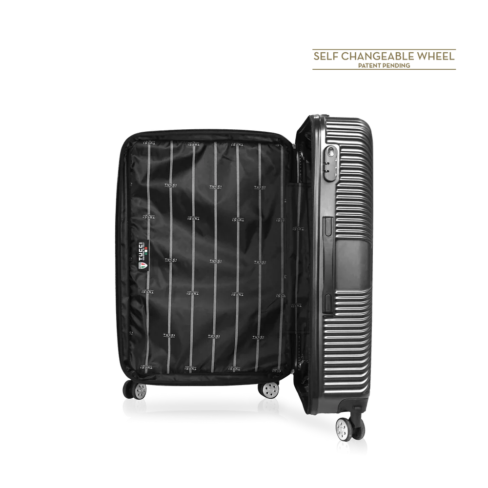 TUCCI Italy 3pcs Hard Shell Suitcase Set BLK image 5