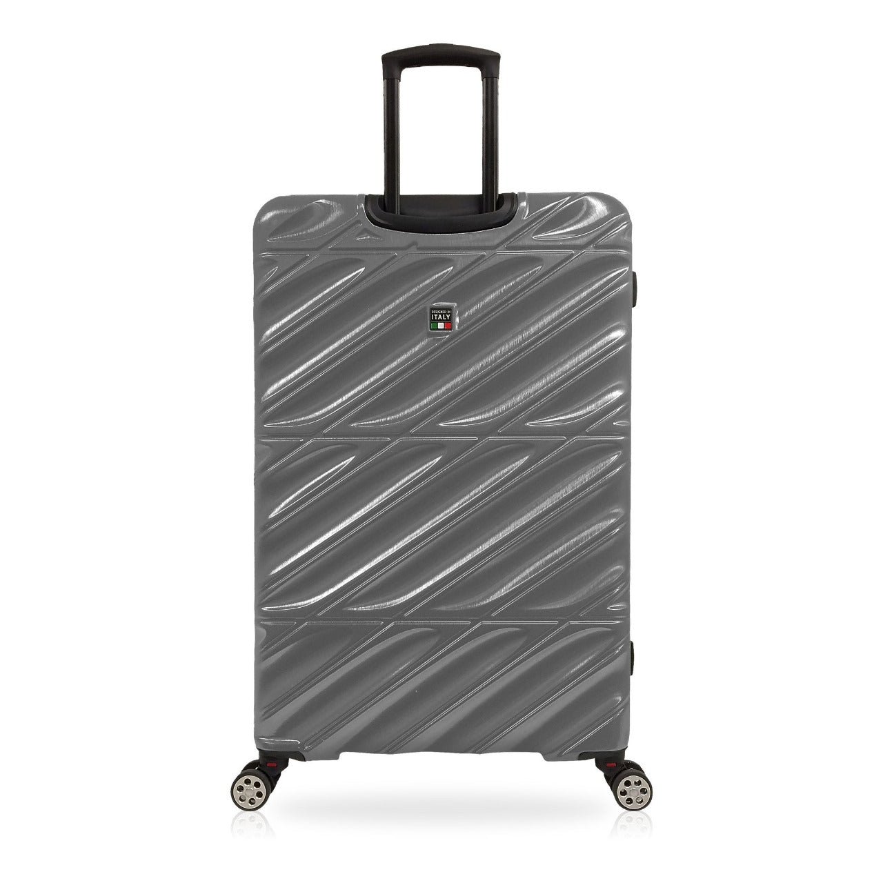 TUCCI Italy SPECIALI 4 Piece (20", 28", 30", 32") Detachable Spinner Wheel Suitcase Set GREY image 2