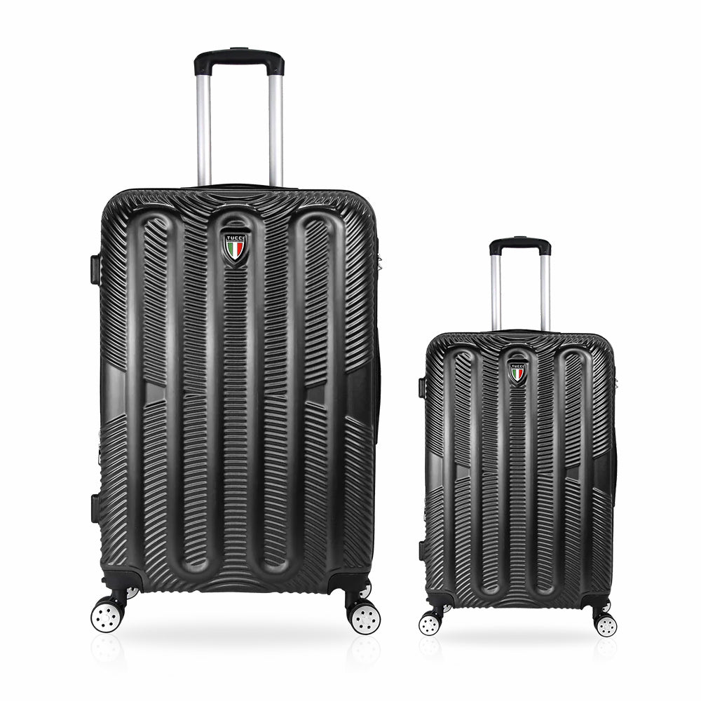 Tucci Italian 2pcs Hard side Luggage Set checked 28" + hand luggage 20" image 1